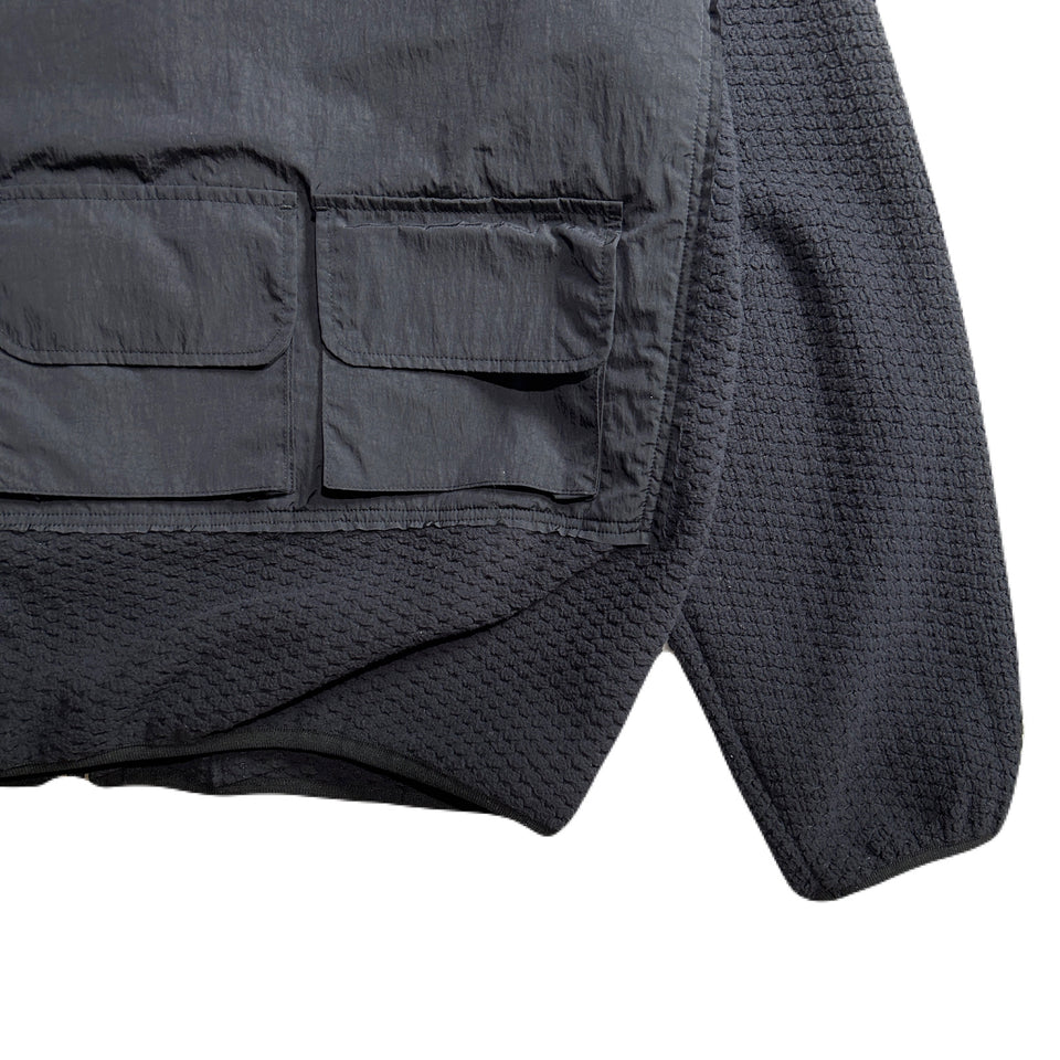 Load image into Gallery viewer, FLEECE NYLON JACKET / BLACK