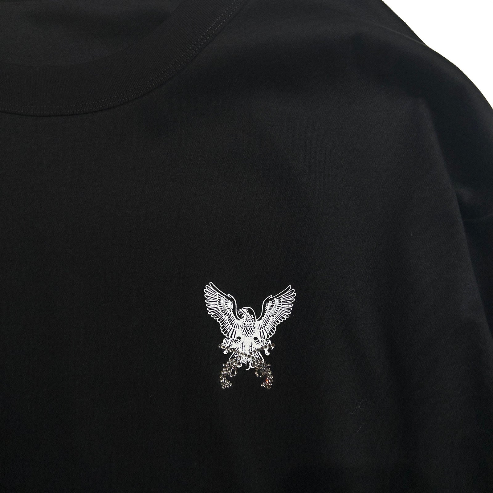 将图片加载到图库查看器，EAGLE CROSSGUN L/S T-SHIRT / BLACK