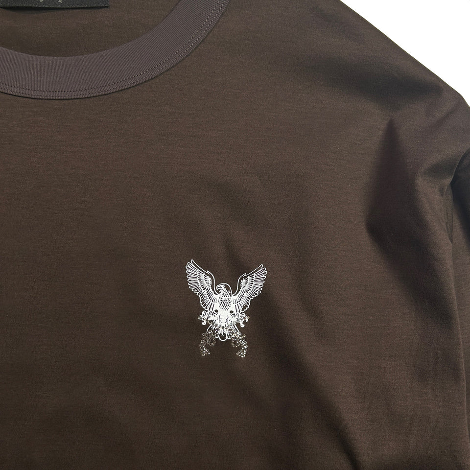画像をギャラリービューアに読み込む, EAGLE CROSSGUN L/S T-SHIRT / BROWN