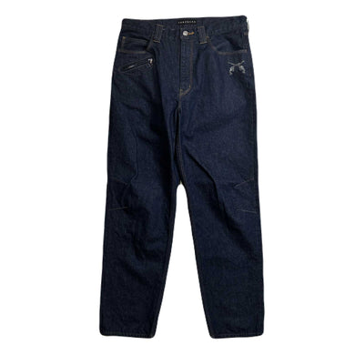 ONE WASH CRYSTAL DENIM PANTS  / INDIGO