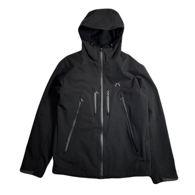 REFLECTOR PRINT SHELL PARKA  / BLACK