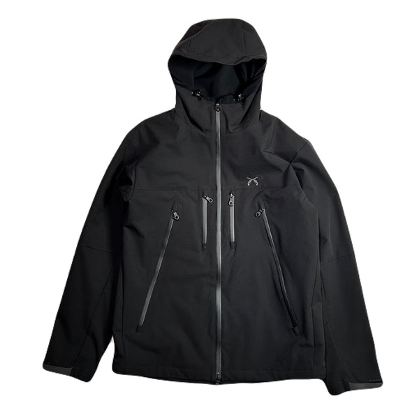 REFLECTOR PRINT SHELL PARKA  / BLACK