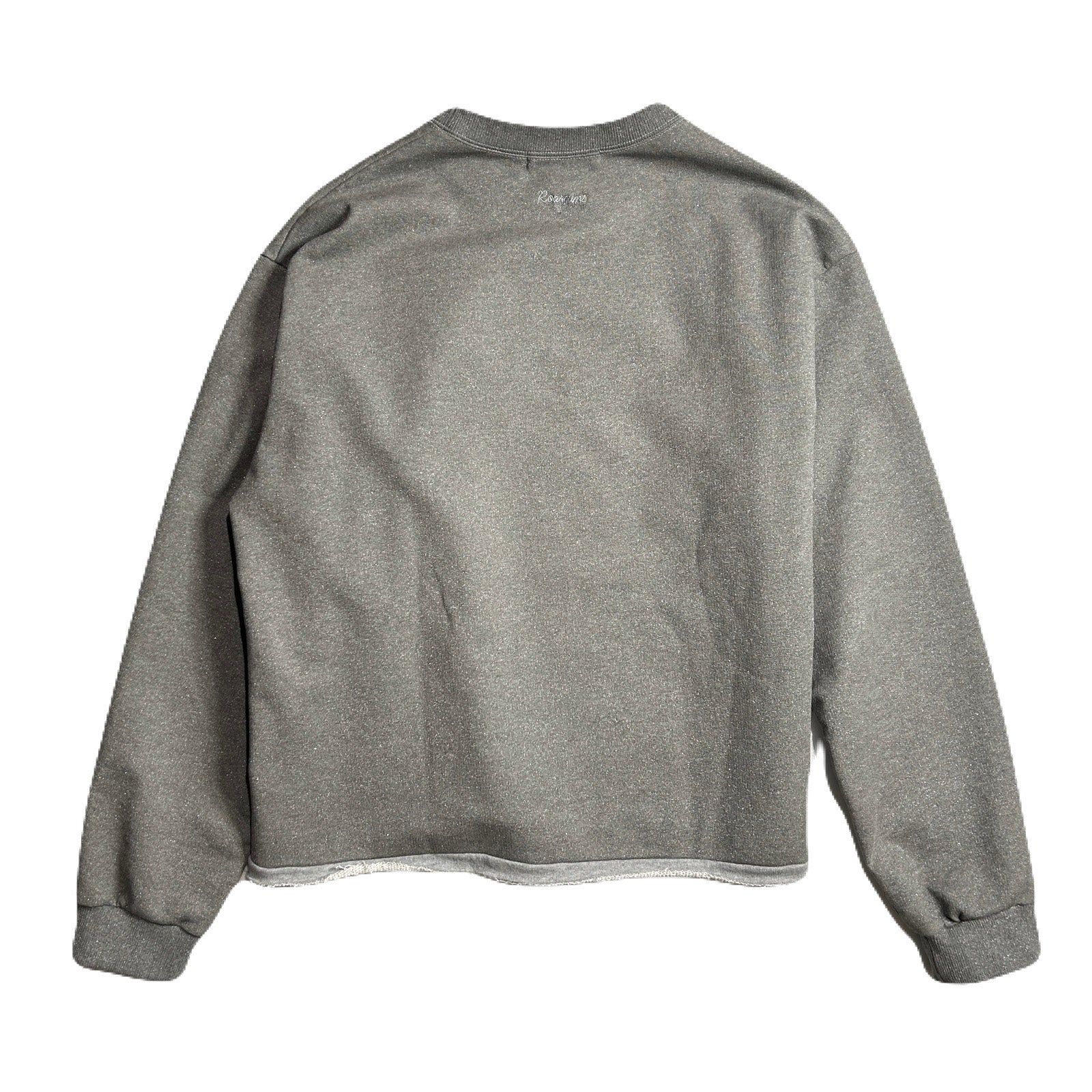 将图片加载到图库查看器，LAME FLEECY SWEAT T / SILVER