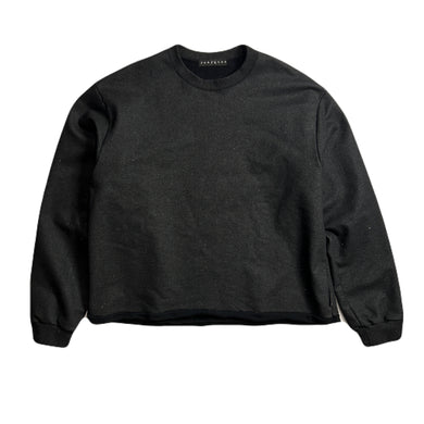 LAME FLEECY SWEAT T / BLACK