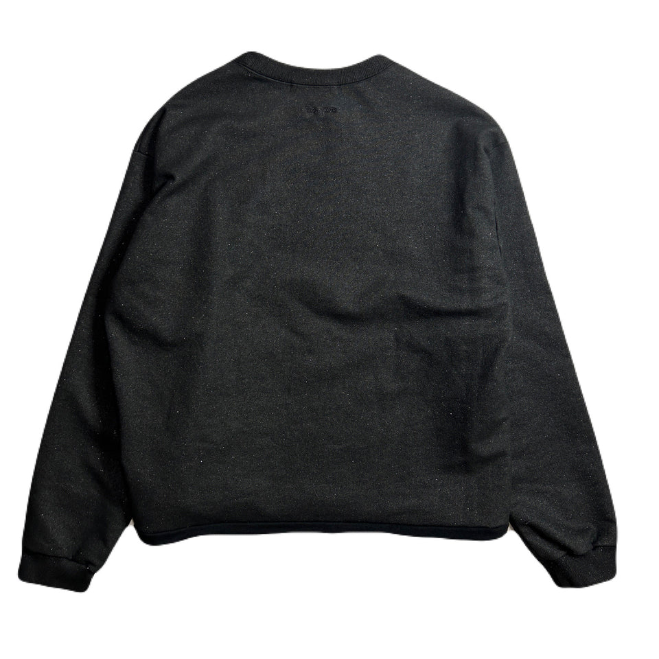 将图片加载到图库查看器，LAME FLEECY SWEAT T / BLACK