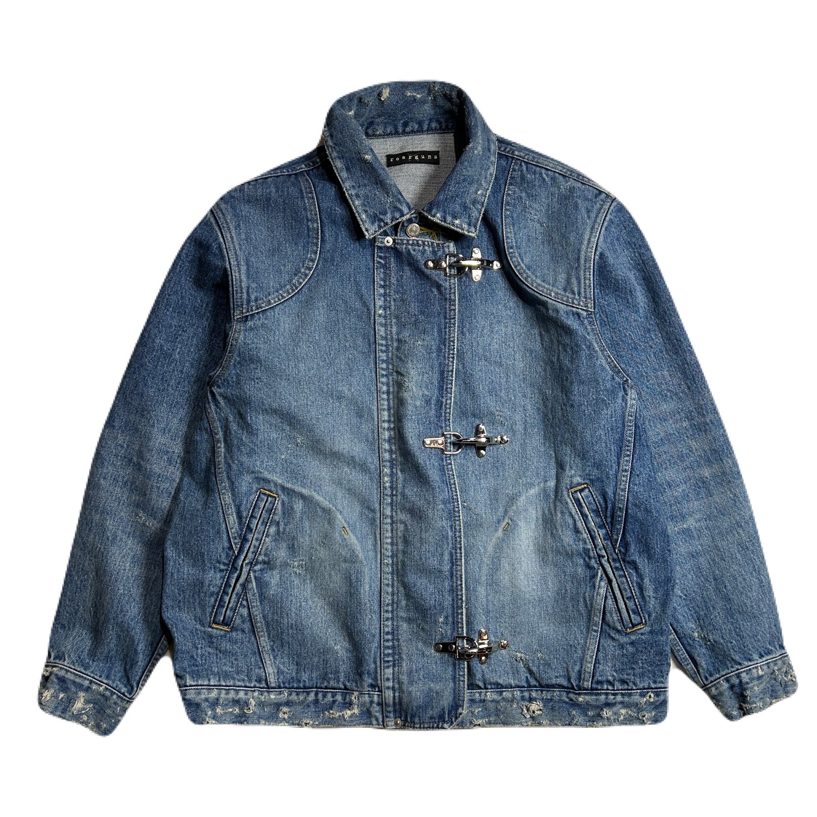 Load image into Gallery viewer, 14oz DENIM JACKET CRYSTAL / INDIGO