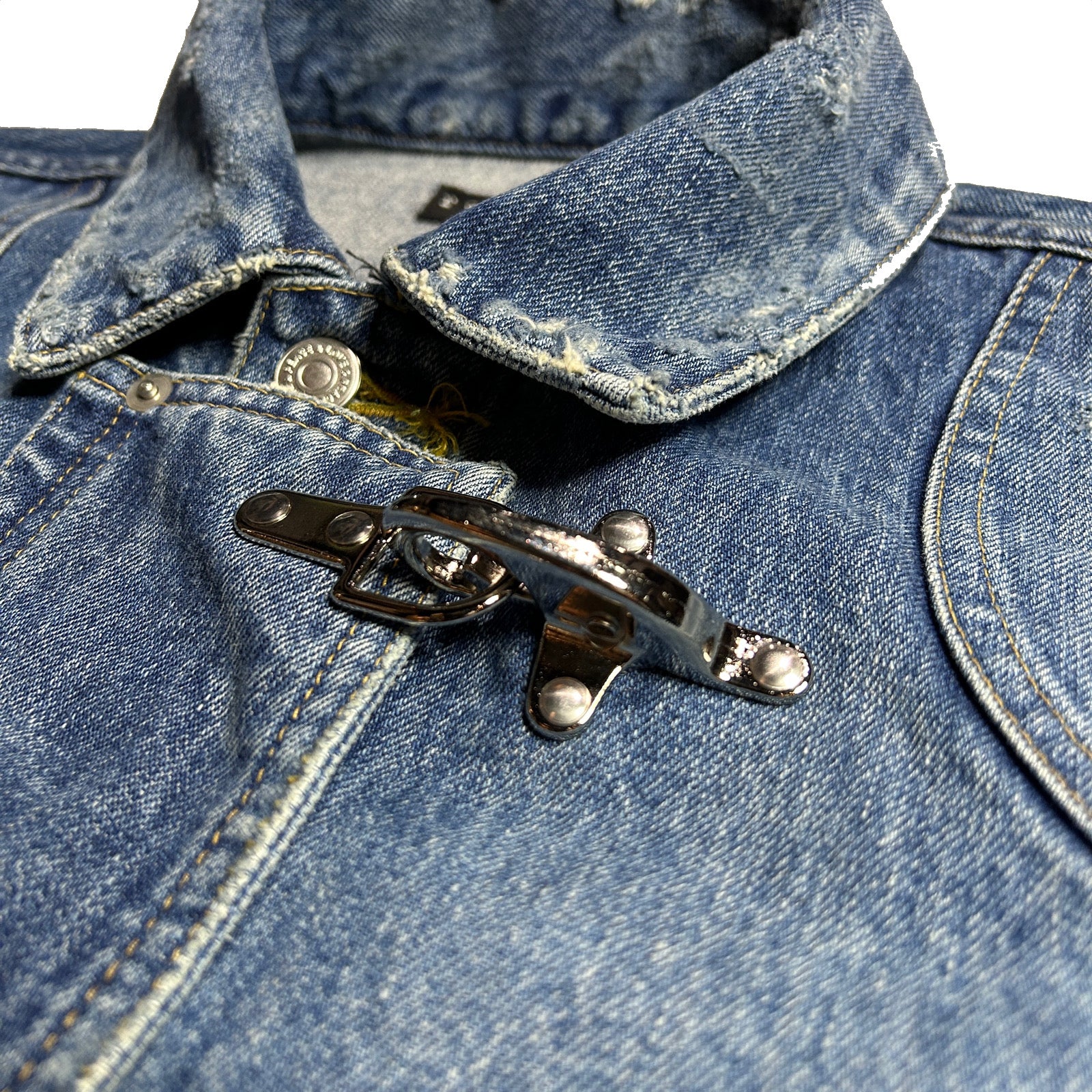 Load image into Gallery viewer, 14oz DENIM JACKET CRYSTAL / INDIGO