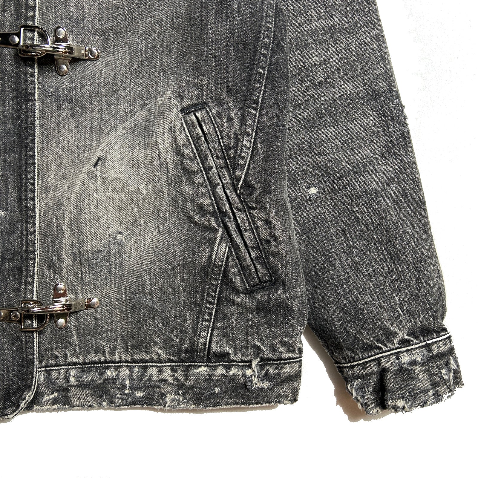 Load image into Gallery viewer, 14oz DENIM JACKET / BLACK