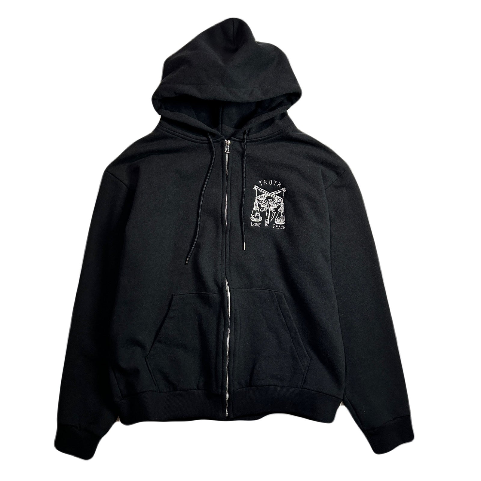 将图片加载到图库查看器，CROSS SWAROVSKI CRYSTAL HOODIE / BLACK
