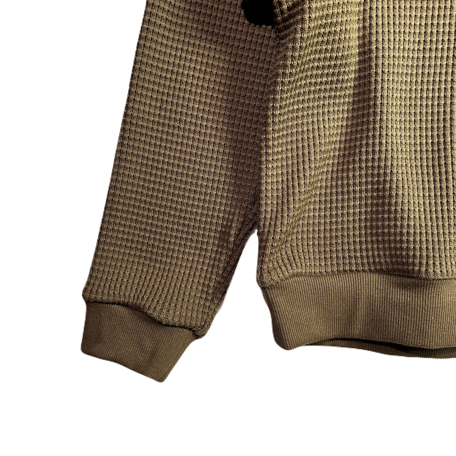 画像をギャラリービューアに読み込む, CROSS EMBROIDERY HEAVY WAFFLE / KHAKI