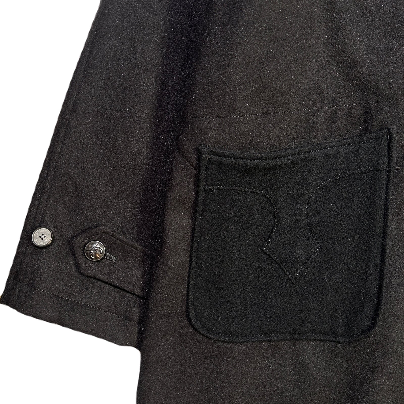 画像をギャラリービューアに読み込む, MELTON LONG COAT / BLACK