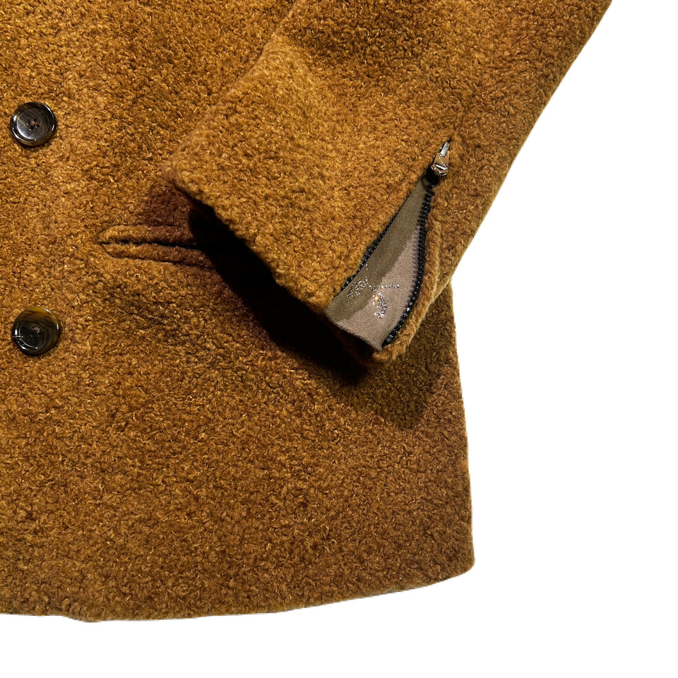 将图片加载到图库查看器，SHEEP BOA P-COAT / BROWN