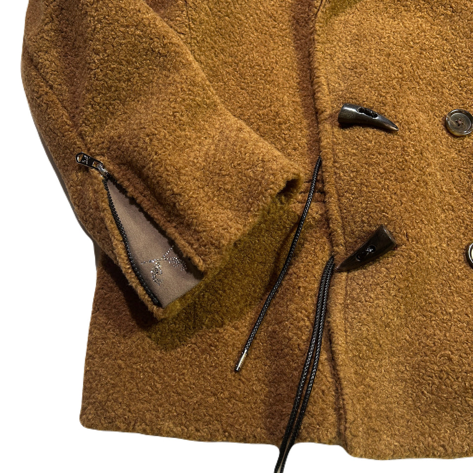 将图片加载到图库查看器，SHEEP BOA P-COAT / BROWN