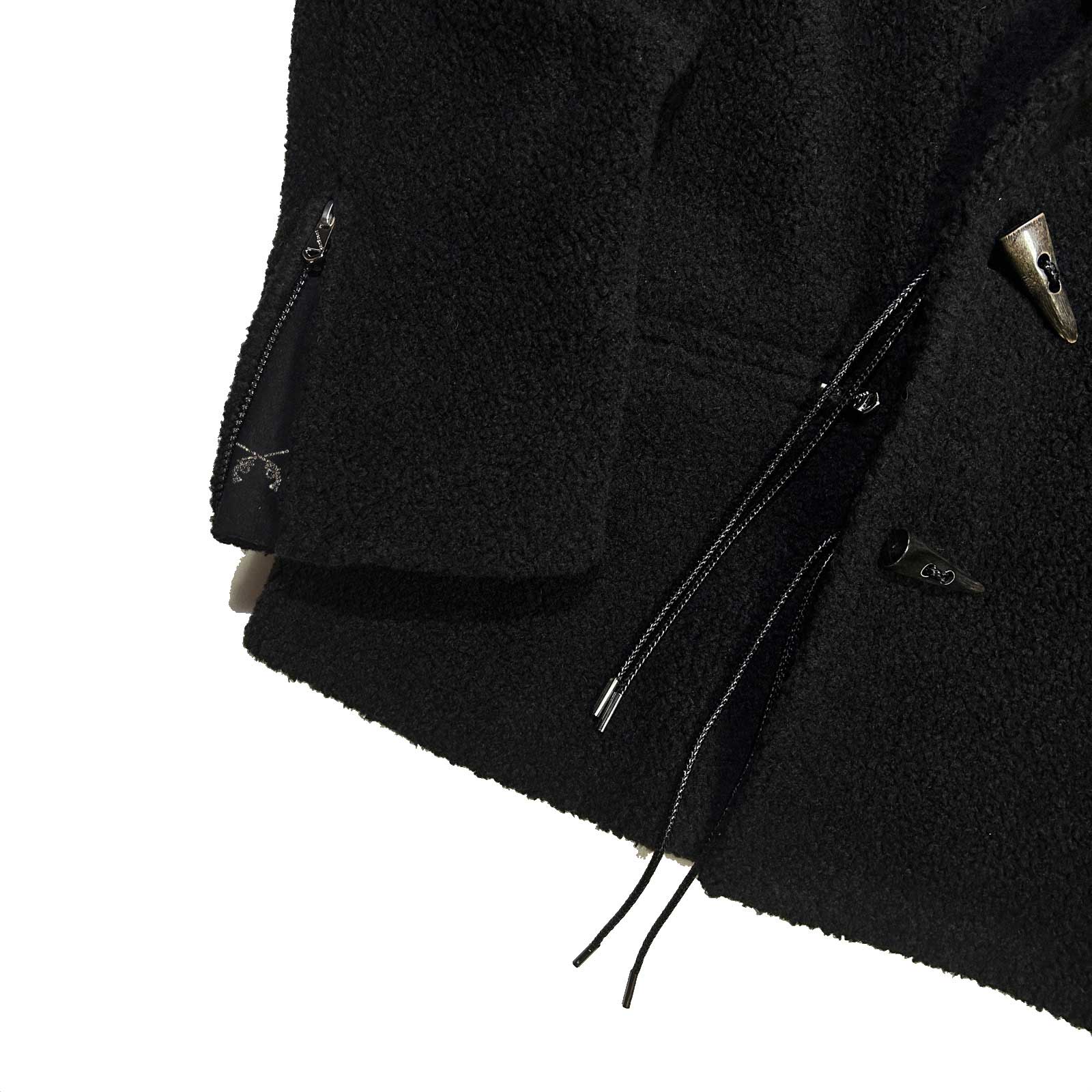 将图片加载到图库查看器，SHEEP BOA P-COAT / BLACK