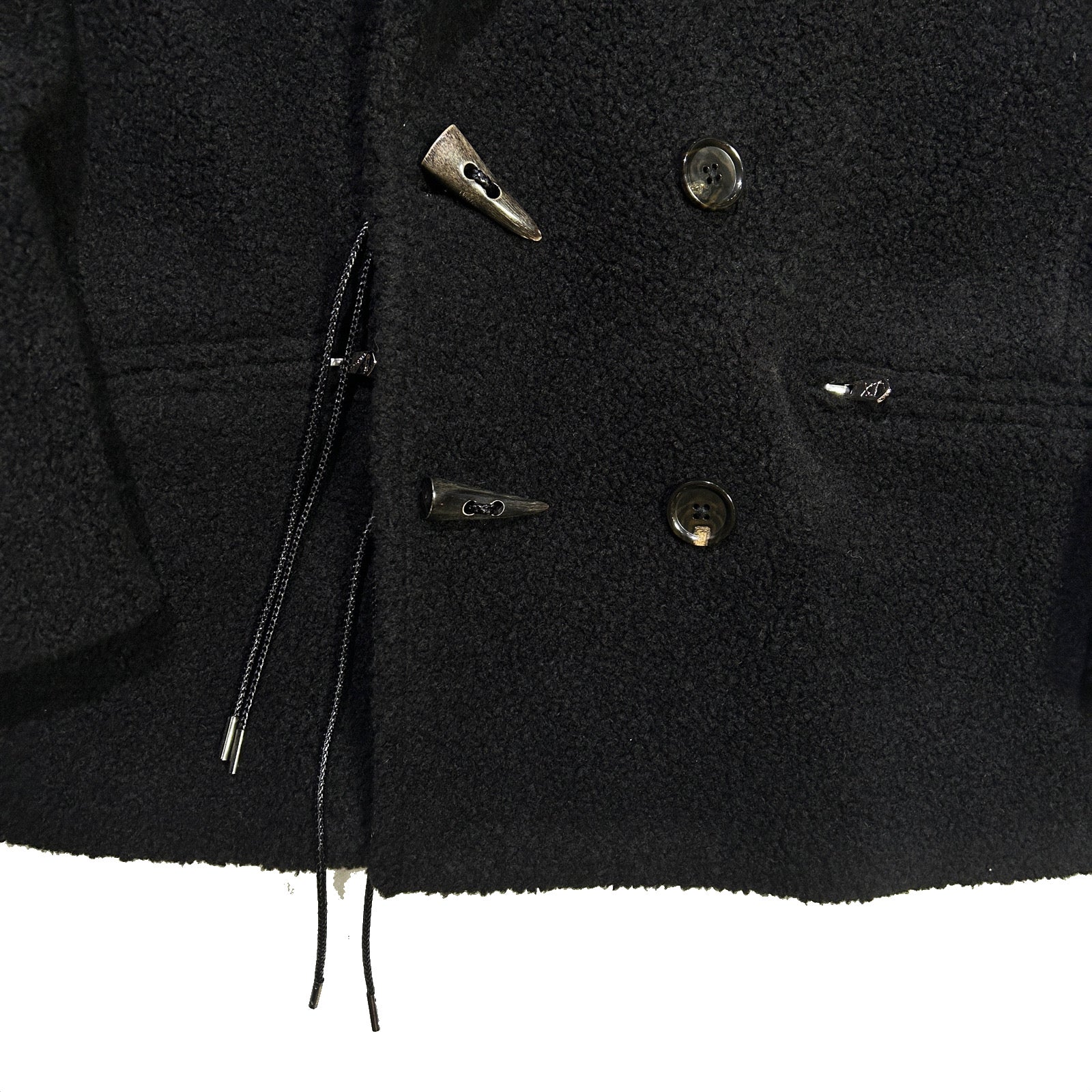 将图片加载到图库查看器，SHEEP BOA P-COAT / BLACK