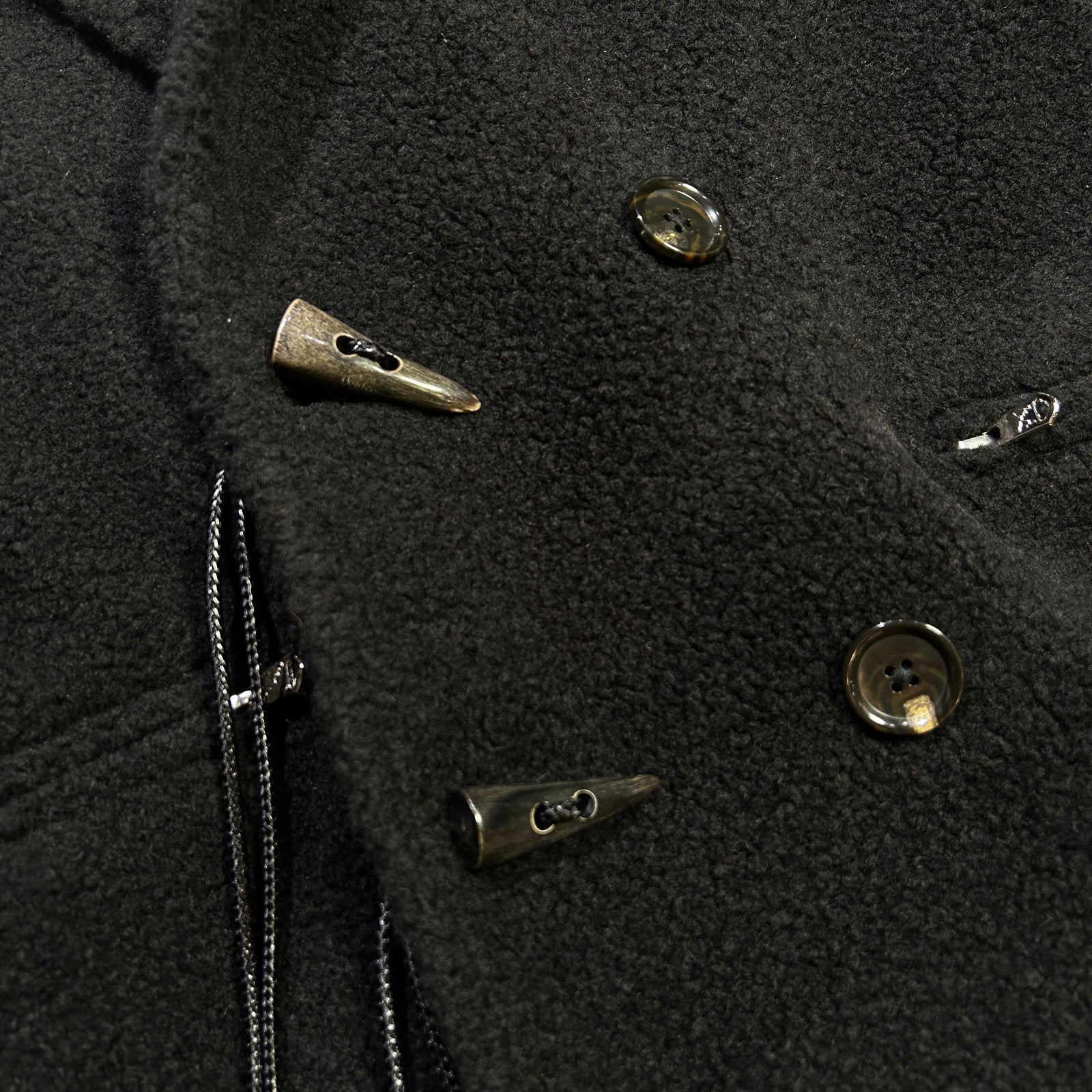 将图片加载到图库查看器，SHEEP BOA P-COAT / BLACK