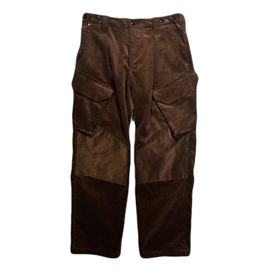 CORDUROY CARGO PANTS / BROWN