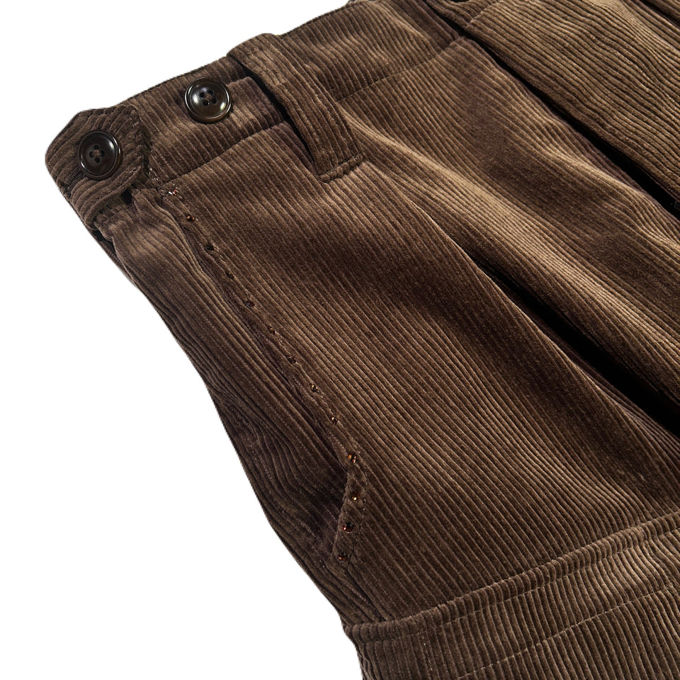 画像をギャラリービューアに読み込む, CORDUROY CARGO PANTS / BROWN