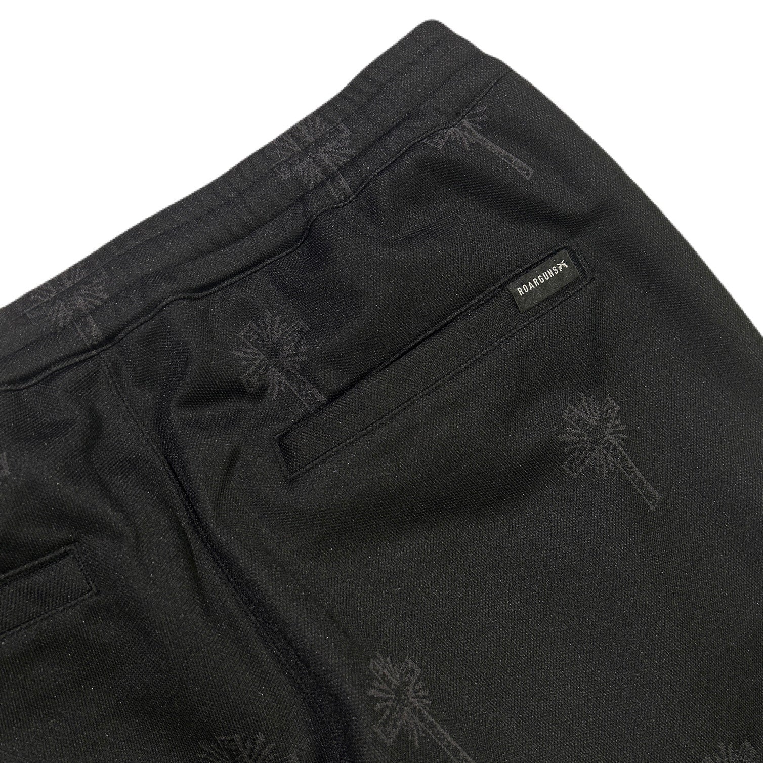 画像をギャラリービューアに読み込む, CROSS JACQUARD JERSEY PANTS / BLACK