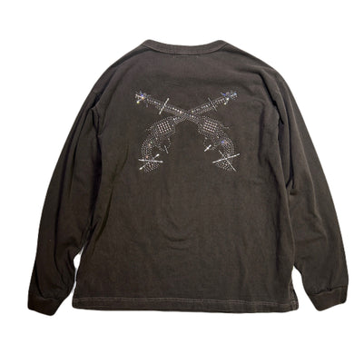 CROSSGUN METAL L/S T-SHIRT / BROWN