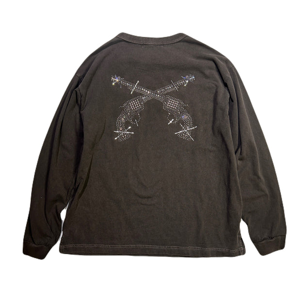 CROSSGUN METAL L/S T-SHIRT / BROWN