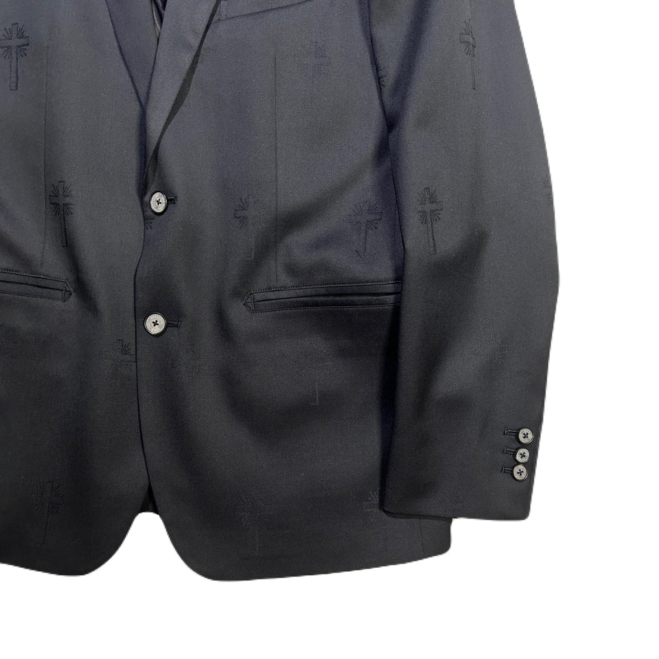 画像をギャラリービューアに読み込む, LIMITED EDITION CROSS JACQUARD CROSS CRYSTAL JACKET / BLACK