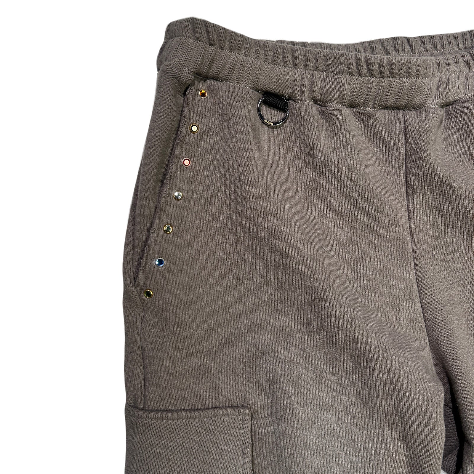将图片加载到图库查看器，STONE NAIL BOOTS CUT PANTS / GRAY