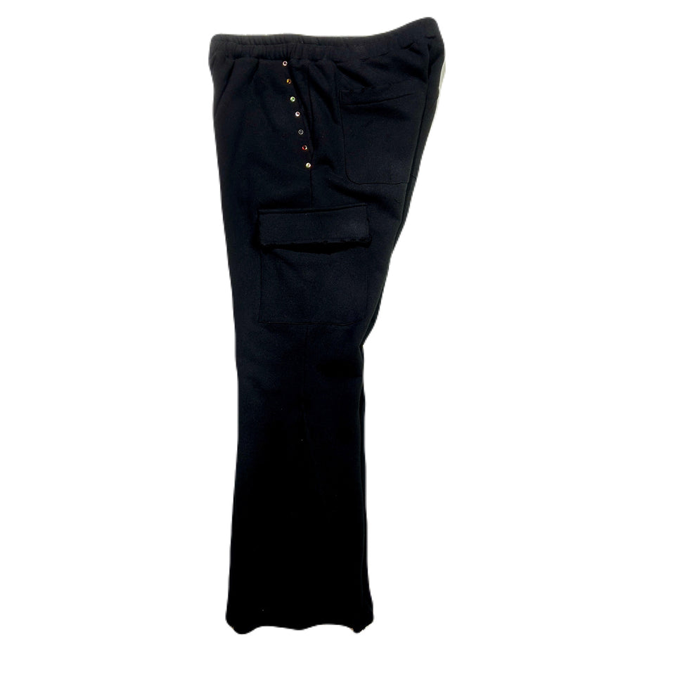 画像をギャラリービューアに読み込む, STONE NAIL BOOTS CUT PANTS / BLACK