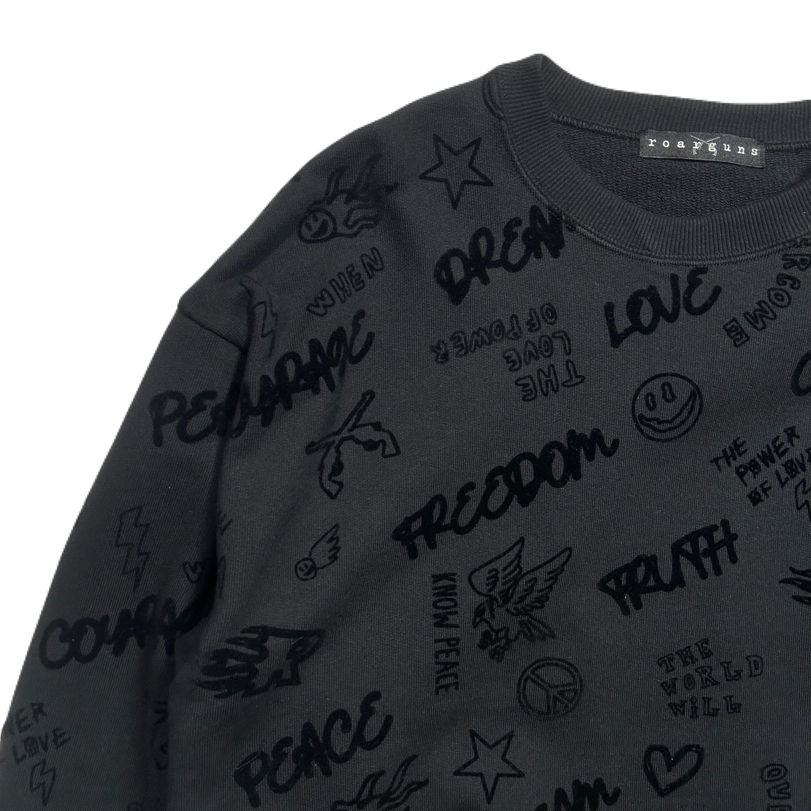 将图片加载到图库查看器，FLOCKY PRINT SWEAT / BLACK