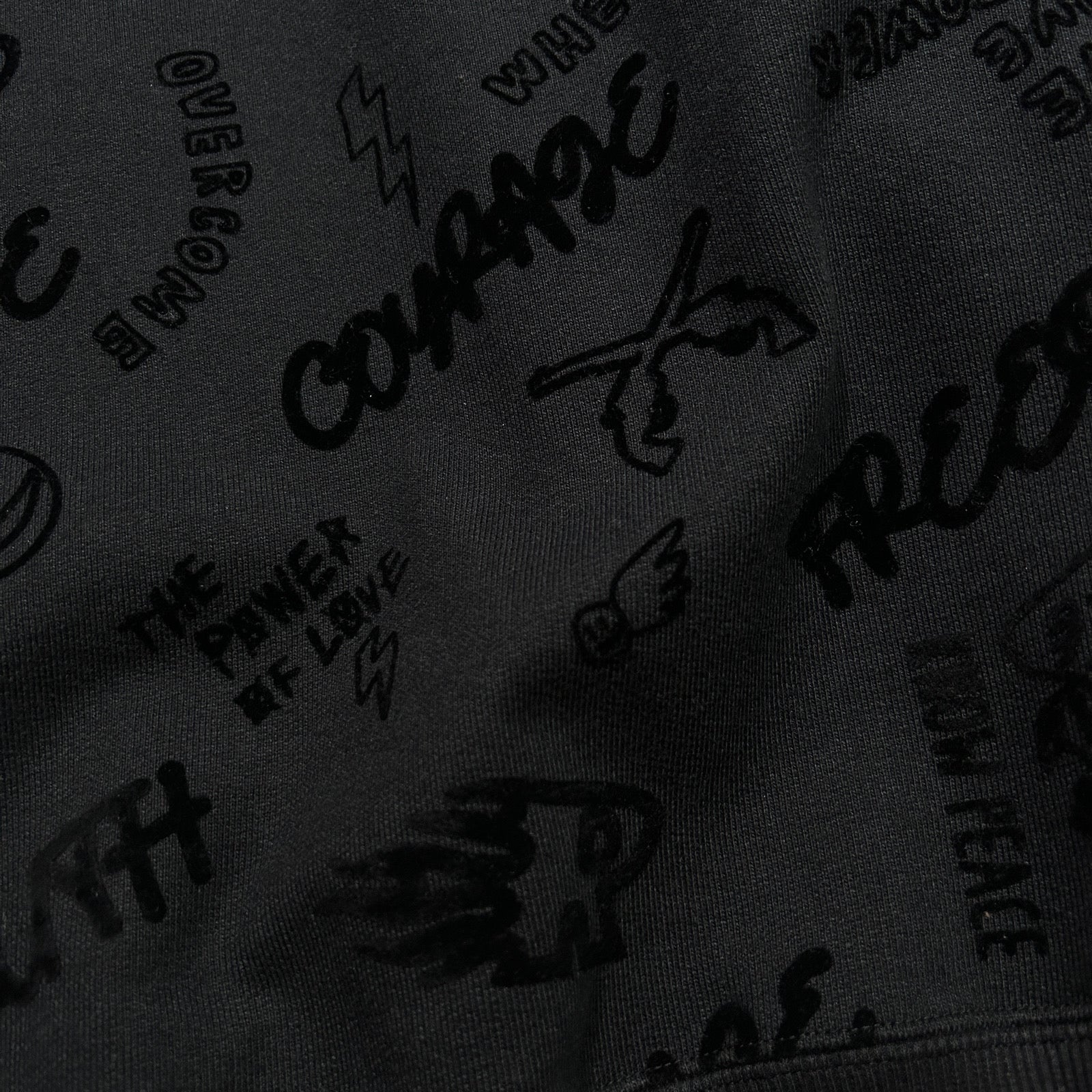 将图片加载到图库查看器，FLOCKY PRINT SWEAT / BLACK