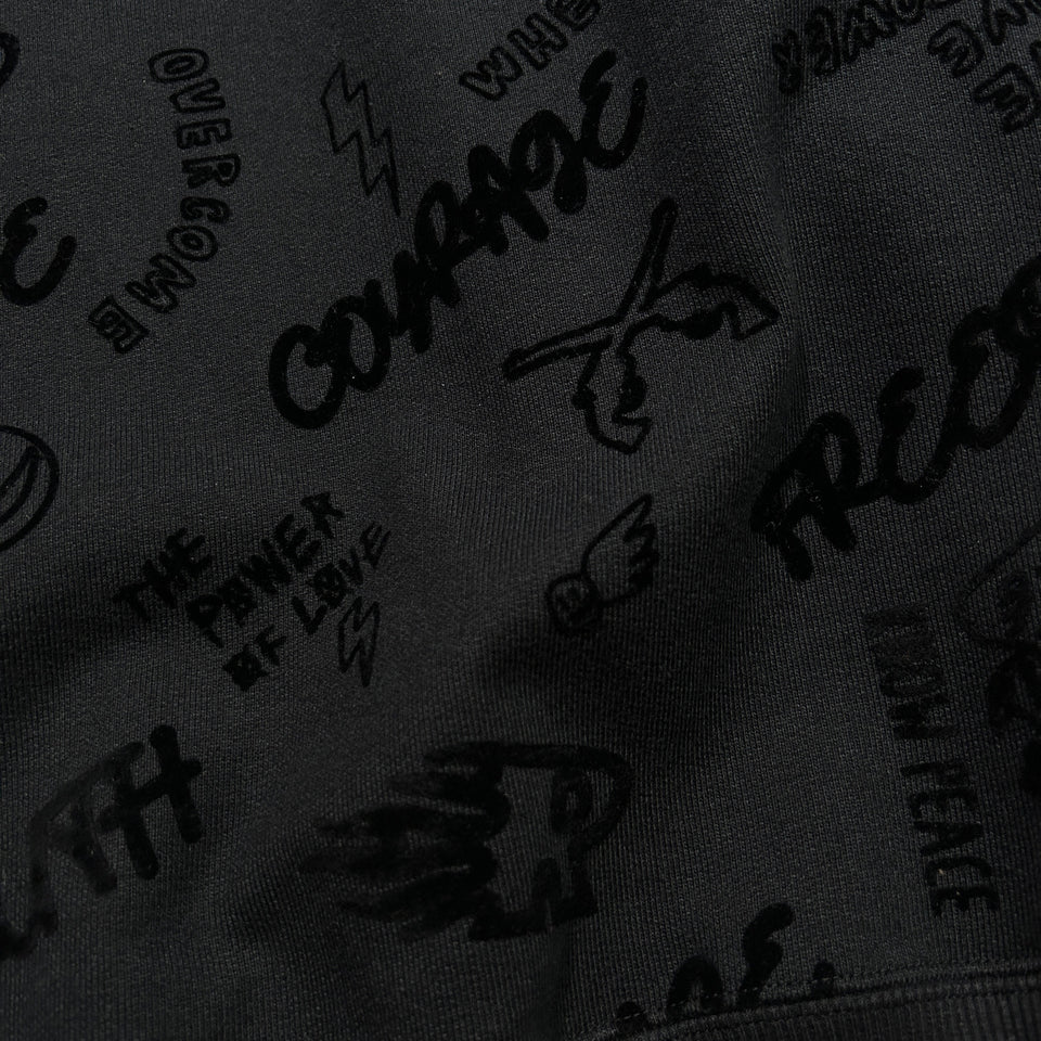 将图片加载到图库查看器，FLOCKY PRINT SWEAT / BLACK