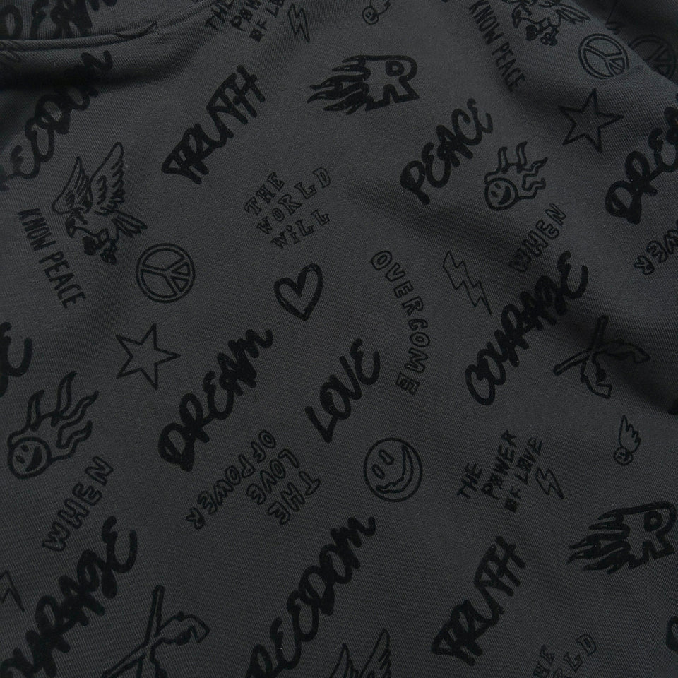 将图片加载到图库查看器，FLOCKY PRINT HOODIE / BLACK