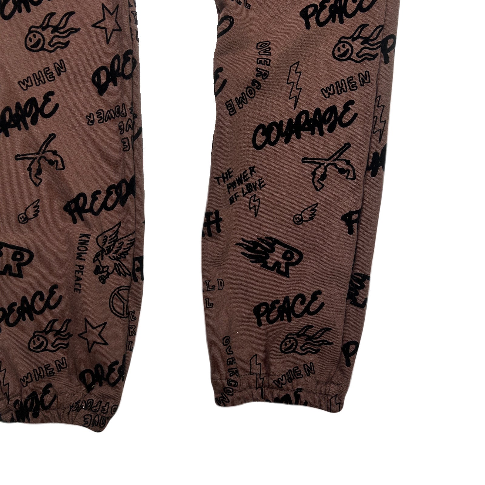 将图片加载到图库查看器，FLOCKY PRINT PANTS / BROWN