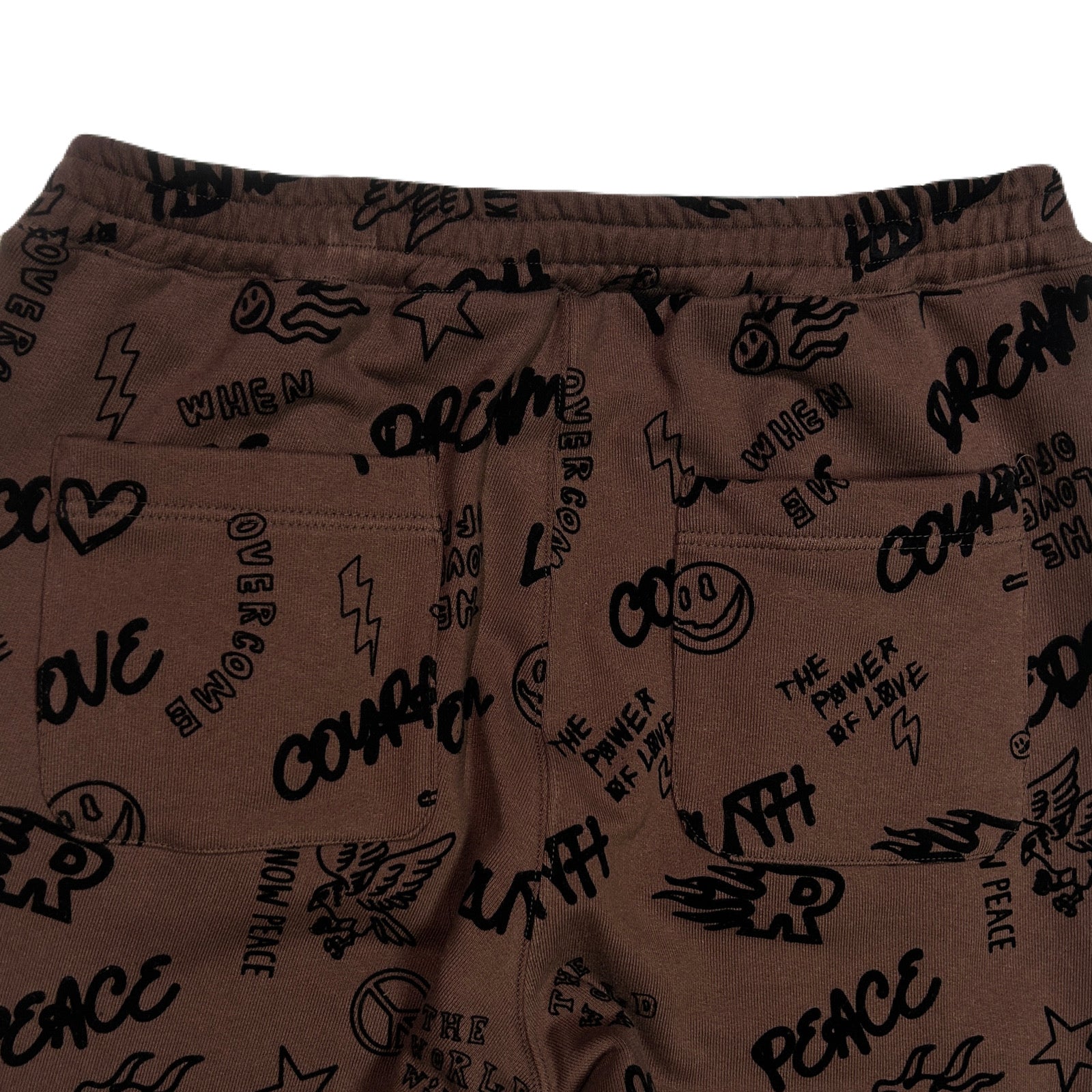 将图片加载到图库查看器，FLOCKY PRINT PANTS / BROWN