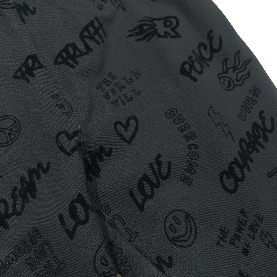 将图片加载到图库查看器，FLOCKY PRINT PANTS / BLACK
