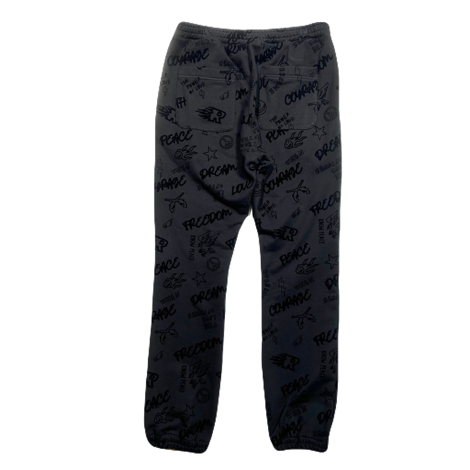 将图片加载到图库查看器，FLOCKY PRINT PANTS / BLACK