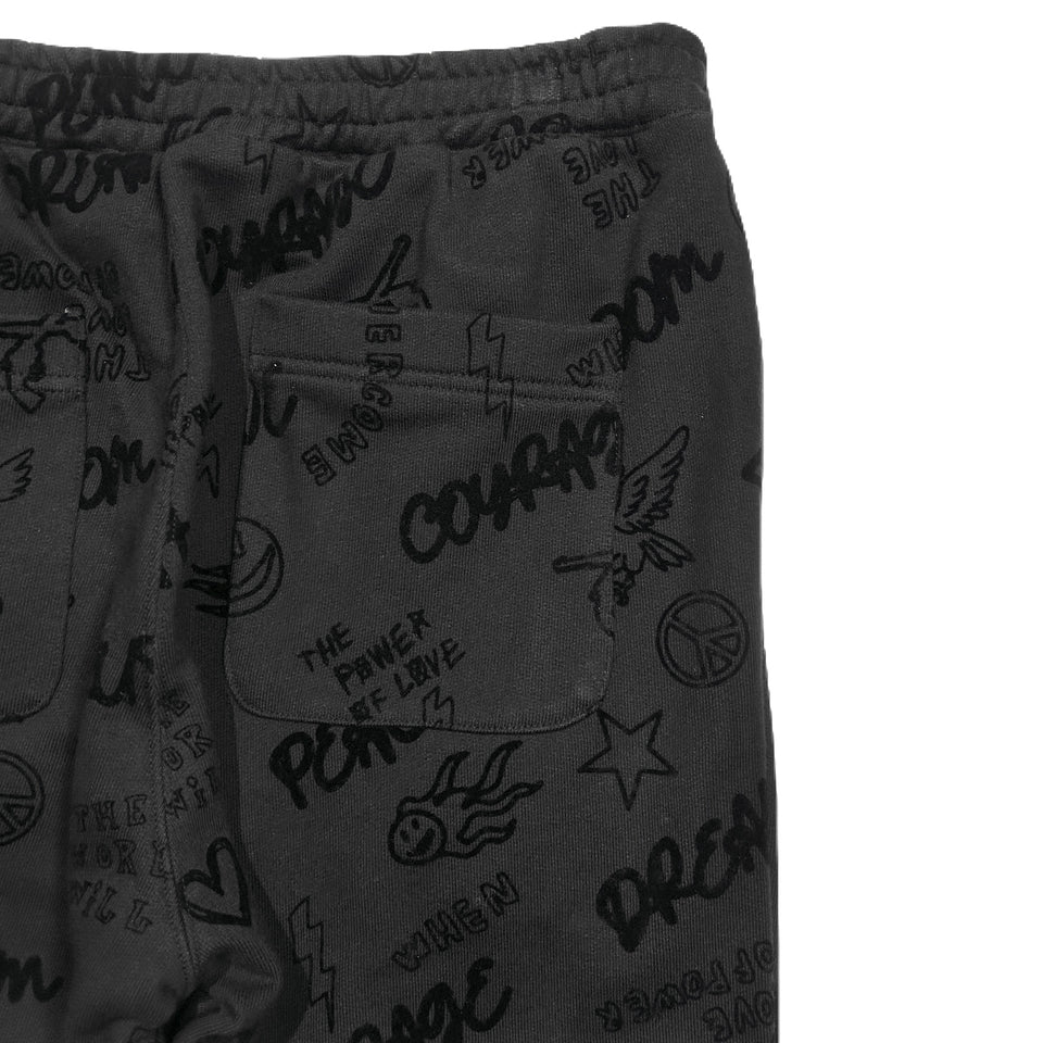 将图片加载到图库查看器，FLOCKY PRINT PANTS / BLACK