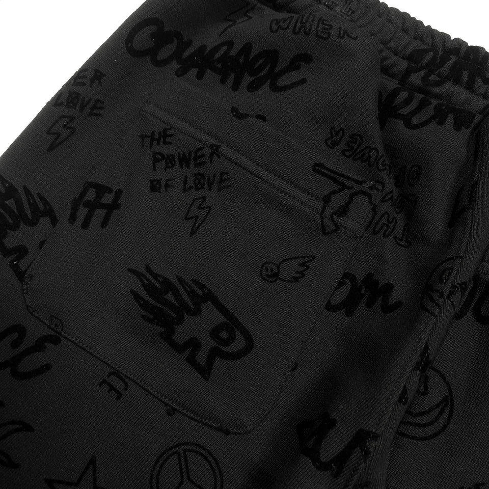将图片加载到图库查看器，FLOCKY PRINT PANTS / BLACK