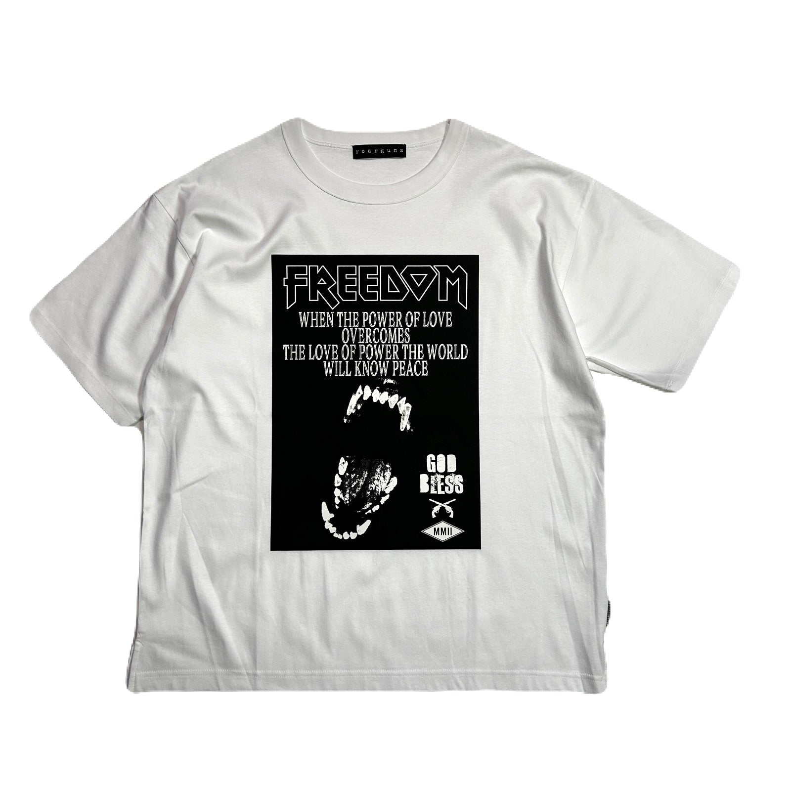 将图片加载到图库查看器，FREEDOM ROAR T-SHIRT / WHITE