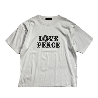 LOVE PEACE HOTFIX T-SHIRT / WHITE