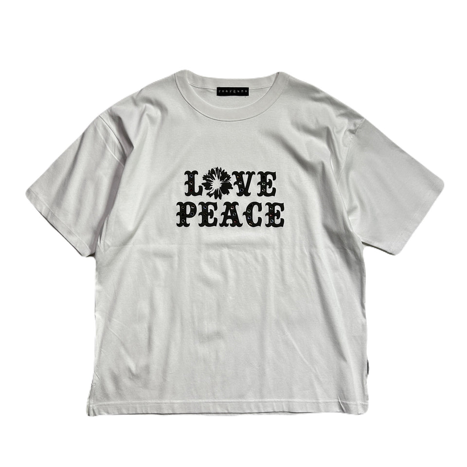 将图片加载到图库查看器，LOVE PEACE HOTFIX T-SHIRT / WHITE