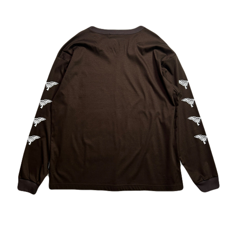 画像をギャラリービューアに読み込む, ANGEL FRAME L/S T-SHIRT / BROWN