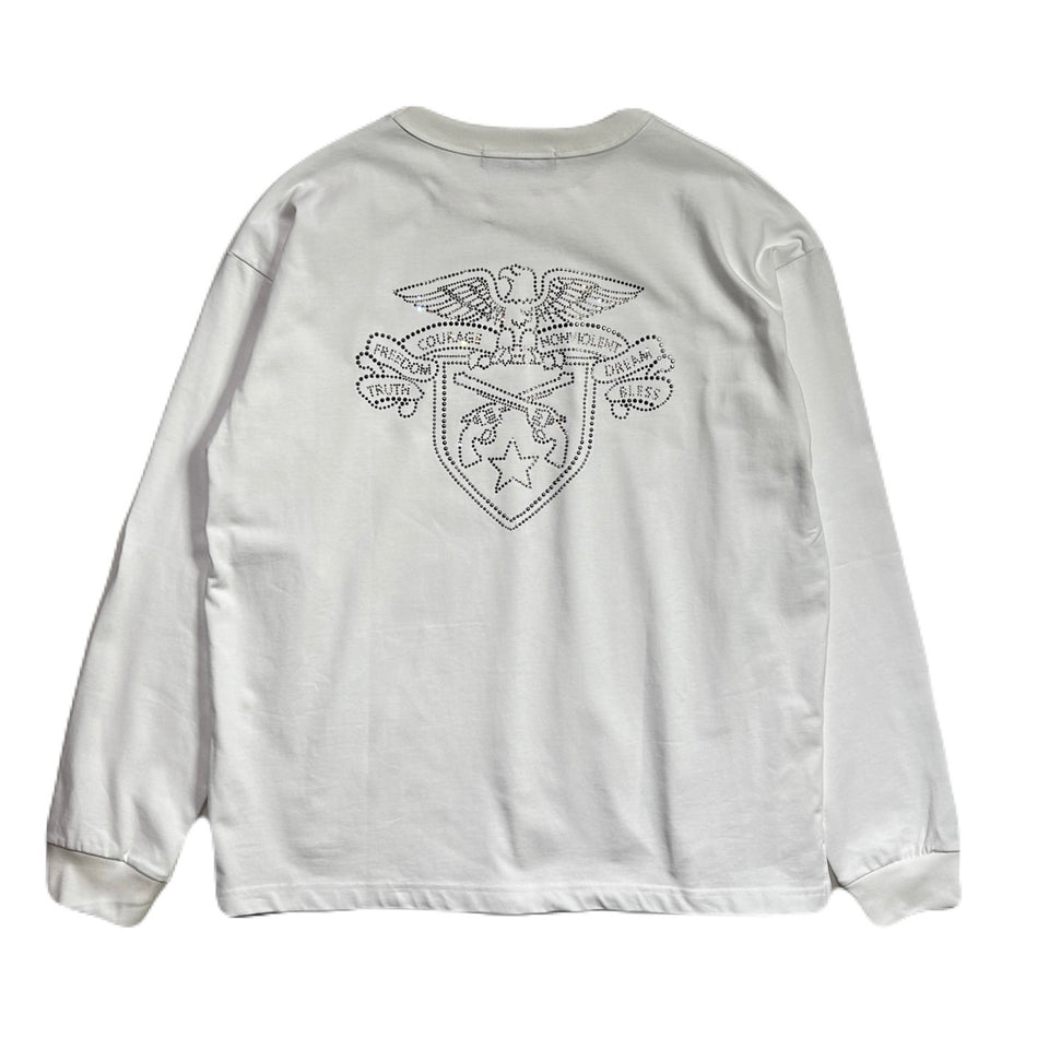 将图片加载到图库查看器，EAGLE CRYSTAL L/S T-SHIRT / WHITE