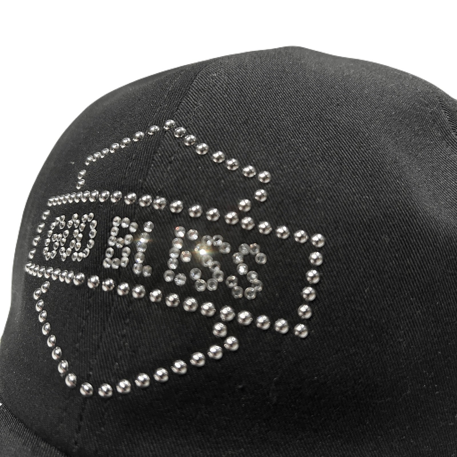 将图片加载到图库查看器，GOD BLESS CRYSTAL BB CAP / BLACK