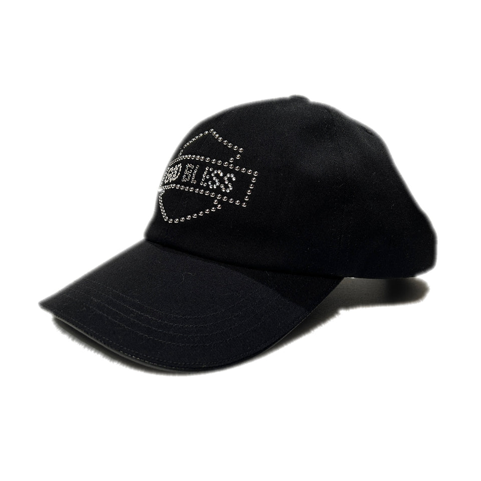 将图片加载到图库查看器，GOD BLESS CRYSTAL BB CAP / BLACK