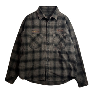 SHGGY CHECK SHIRT METAL / BRONN
