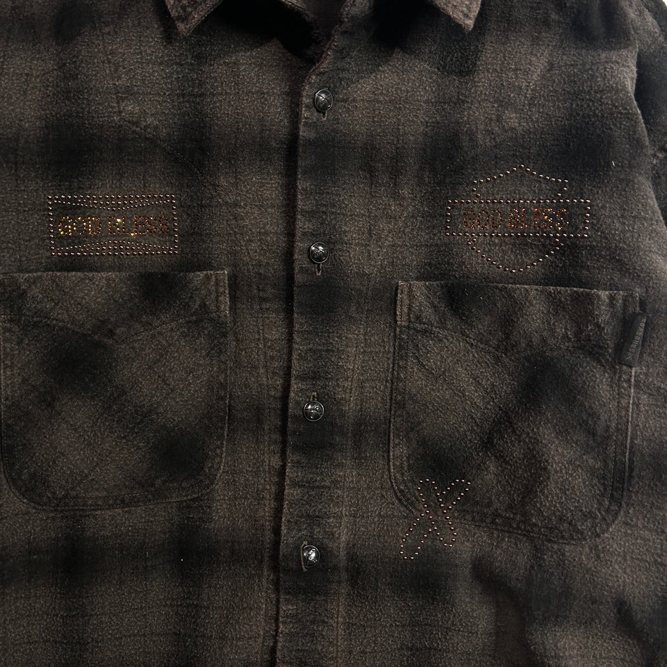 画像をギャラリービューアに読み込む, SHGGY CHECK SHIRT METAL / BRONN