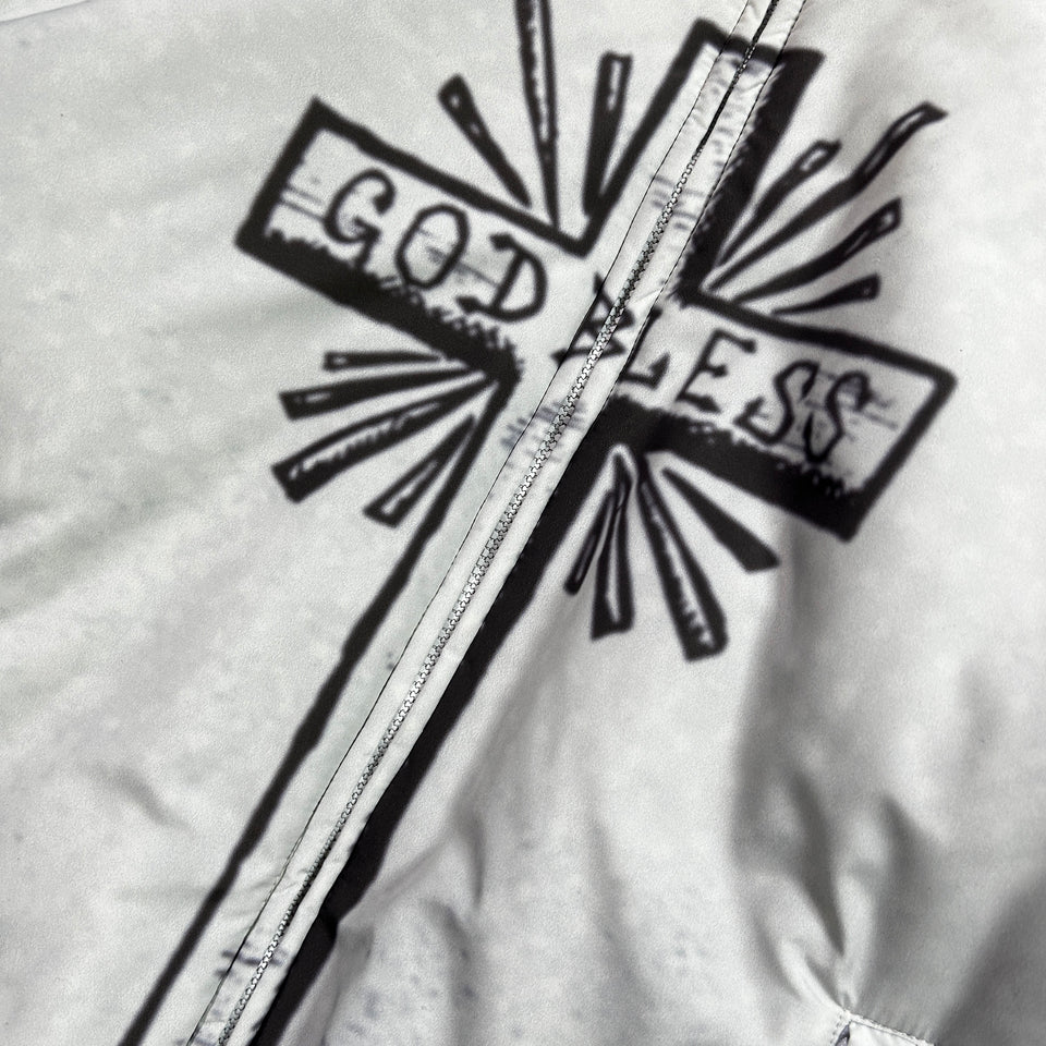 将图片加载到图库查看器，CROSS INKJET PRINT HOODIE / OFF WHITE