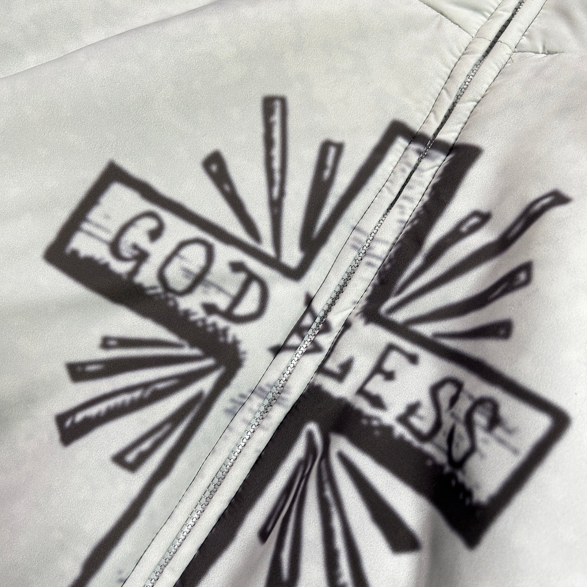 将图片加载到图库查看器，CROSS INKJET PRINT HOODIE / OFF WHITE