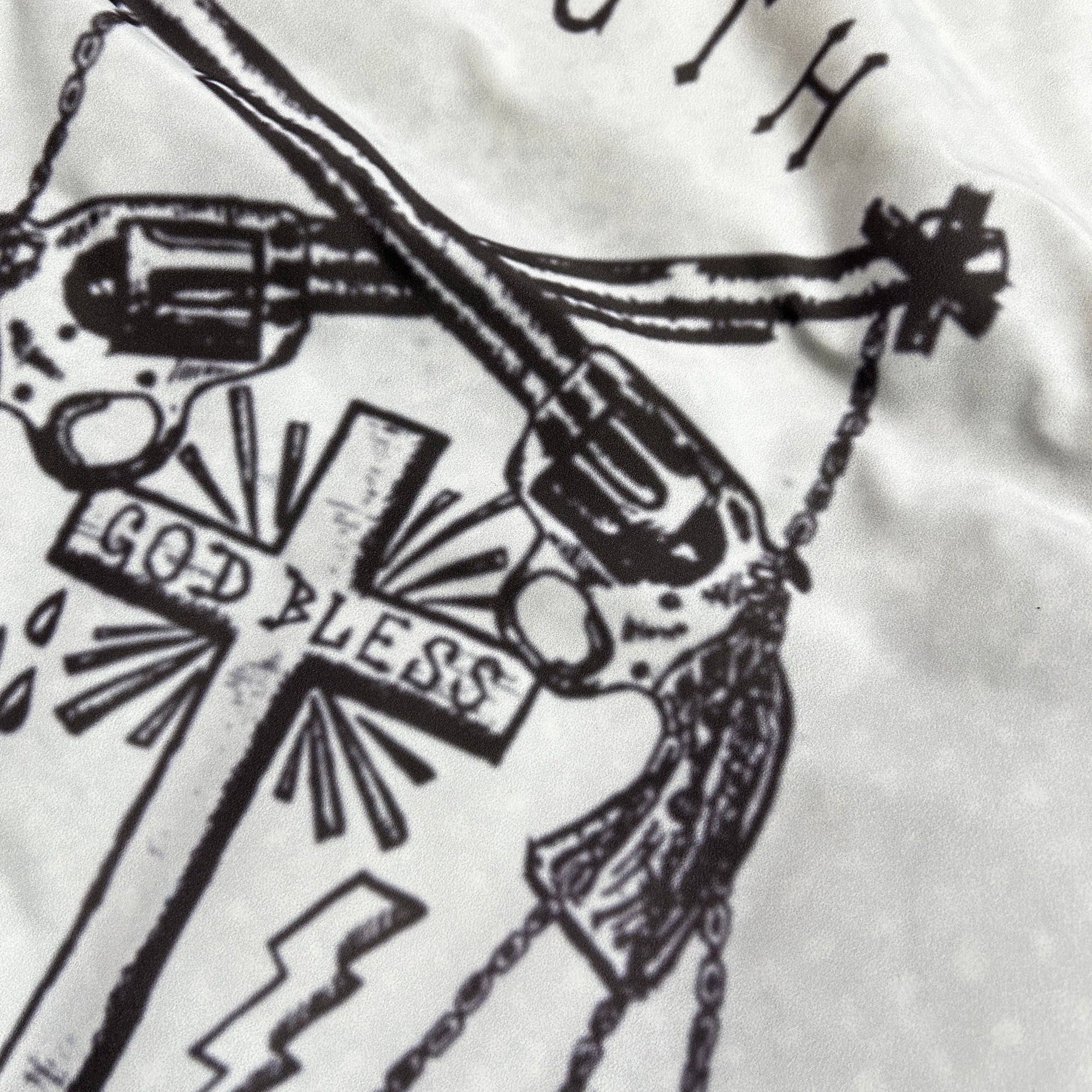 将图片加载到图库查看器，CROSS INKJET PRINT HOODIE / OFF WHITE